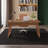 55" Walnut Brown Mid-Century Executive Desk with Drawer - Premium Home Office Solution