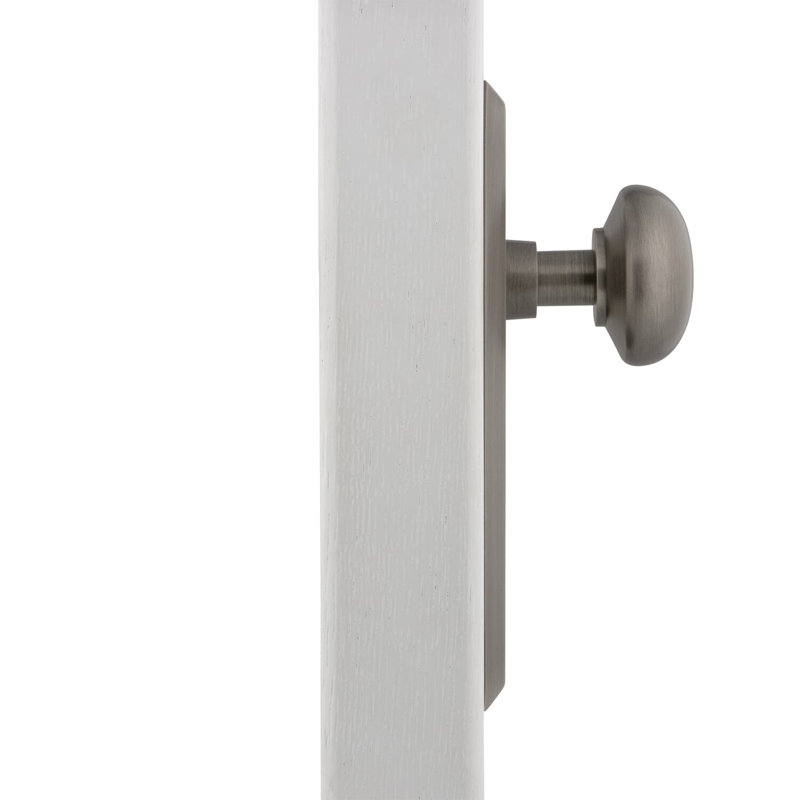 New York Plate with New York Door Knob, Antique Pewter