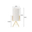 Abdulbaki Ceramic Cylindrical Free Standing Planter with Metal Stand-857497436-857497438
