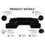 7 Seater Velvet Sofa Bed-134916493
