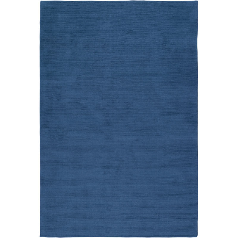 Farrow & Ball Cut And Loop Stripe Bay Blue Area Rug, Rectangle 4' x 6'