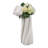 Modern Sculptural Porcelain Vase With Twisted Ribbed Texture And Contemporary Art-Inspired Design For Decorative Accent Display In Living Room Or Entryway Decor Styling-1125267551