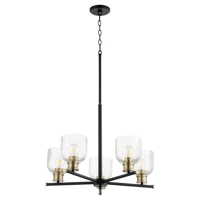 Lustre classique unique à 5 lumières Nerissa
