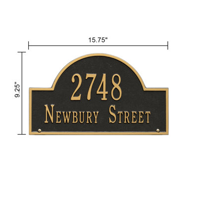 2-Line Lawn Address Sign