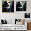 «White and Black Captivating Cats III», reproduction sur toile encadrée-88537815-88537808