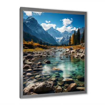 Mountain River USA Grand Teton National Park, reproduction d'art sur toile