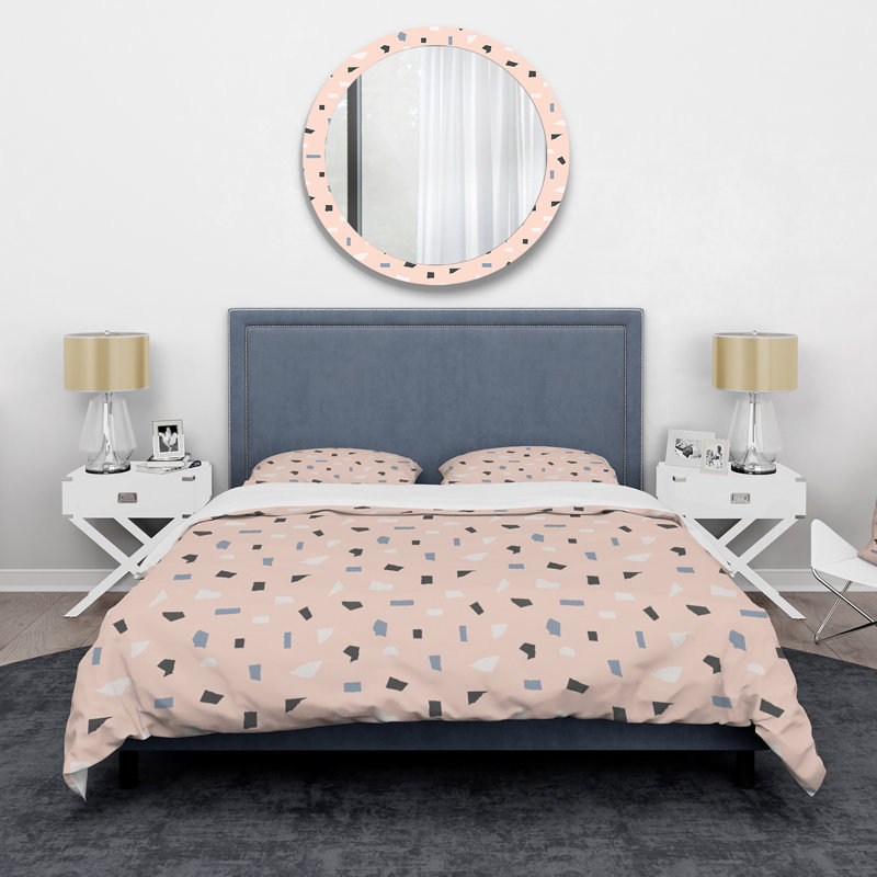 Housse de couette en microfibre, Housse de couette simple + 1 taie décorative stan