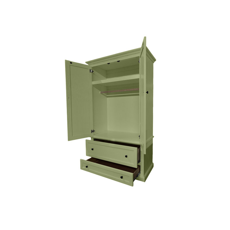 Armoire moderne en bois massif, Sauge d'été