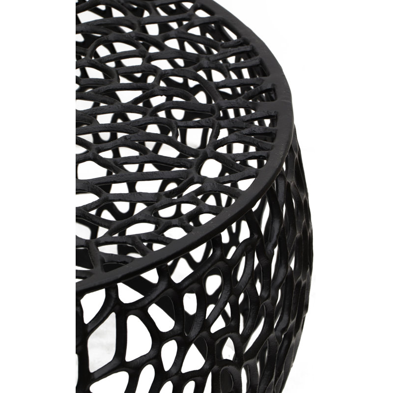 Table basse cylindrique, Noir