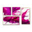 Ancien mystère in Viva Magenta II - grande art mural abstrait à encre liquide 4 pièces-2020366976-2020366979