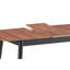 Table rectangulaire noire naturelle - Convient à différents espaces de salle à manger en bois et à base