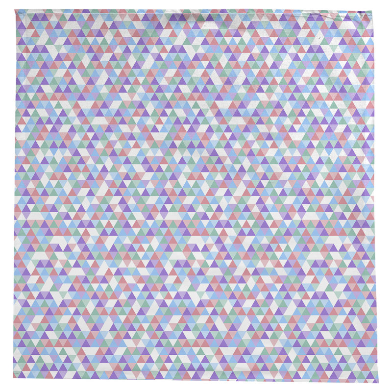 Avicia Triangle Pattern Tablecloth, Purple/Blue