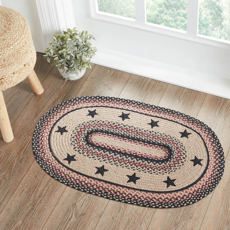 Privett Geometric Indoor Rug, Oval 2' x 3'