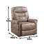 Fauteuil inclinable électrique à accoudoirs roulés Classic