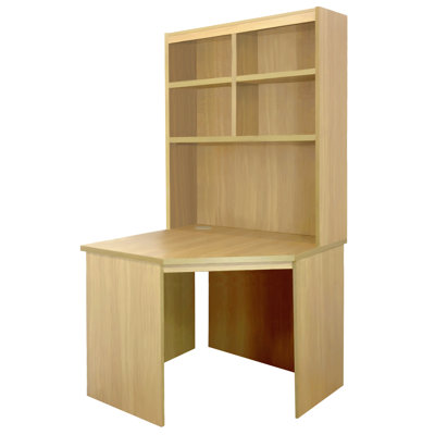 Fiona Corner Solid Wood Base Computer Desk