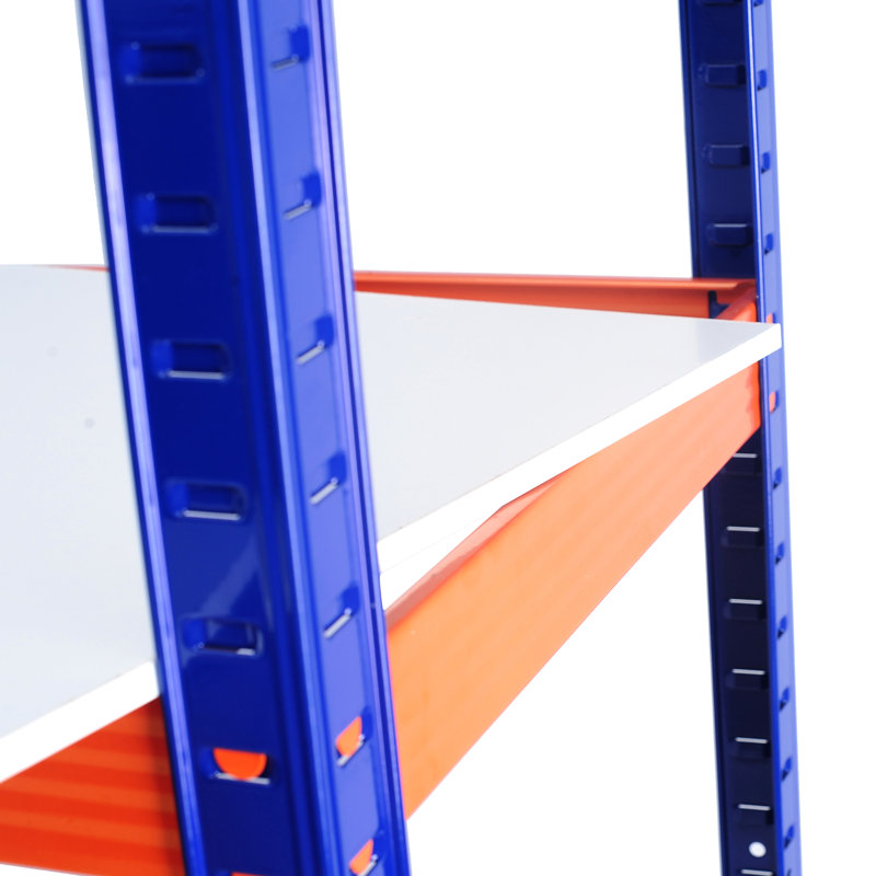 Étagère de rangement robuste de 35,4 po de largeur - H 71 po x P 15,87 po, espace de rangement dans le garage, le garde-manger, le placard, la cuisine, l'entrepôt, le sous-sol, le salon, la grande étagère orange, pour le garde-manger bleu