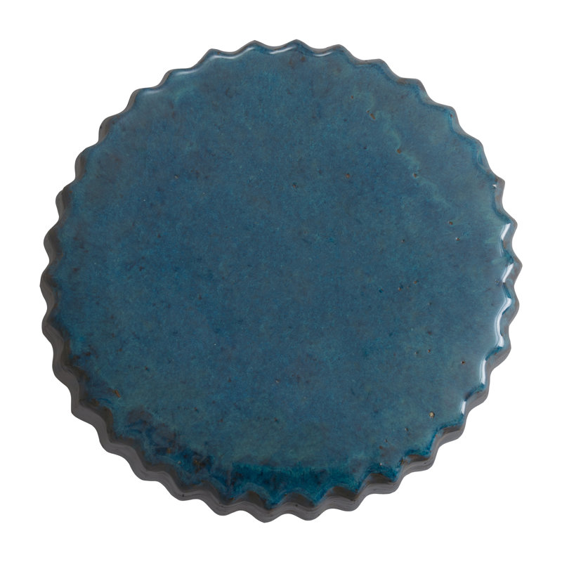 Vitaly Garden Stool, Turquoise