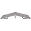 Chaise longue d'extérieur en polyester gris 600D-574090334