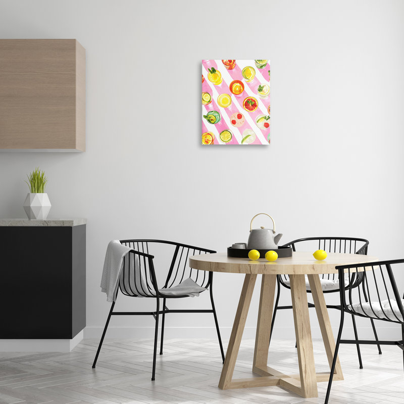 Art mural sur toile à rayures aériennes par Daphne Polselli bp-903_CN, H 20 po x l 16 po