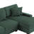 Milbrey 3-Piece Corduroy Modular Sectional with Loose Back-638525514-640565355