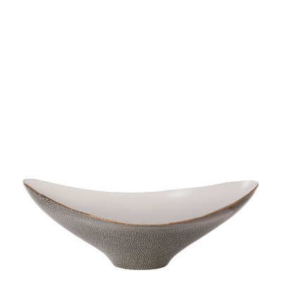 Gardia Porcelain Gray White Bowl