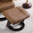 PU Swivel Recliner with Ottoman,Adjustable Reclining Chair with Solid Wood Base, for Office, Living-121166503