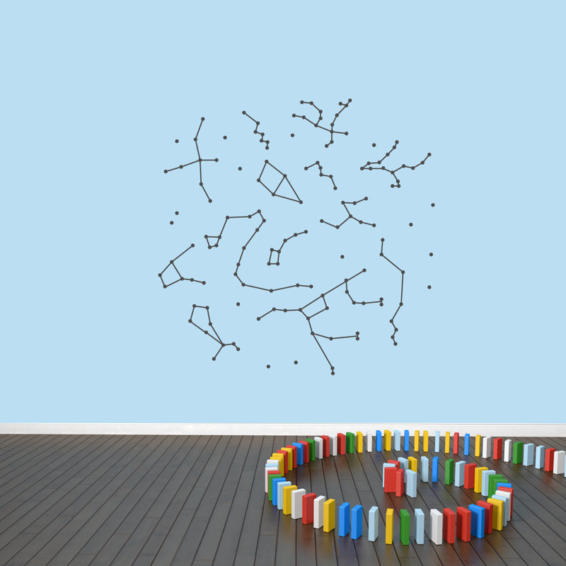 Adhésif décoratif constellations Covarrubias, Gris foncé