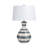 29" Ceramic Table Lamp With White Shade