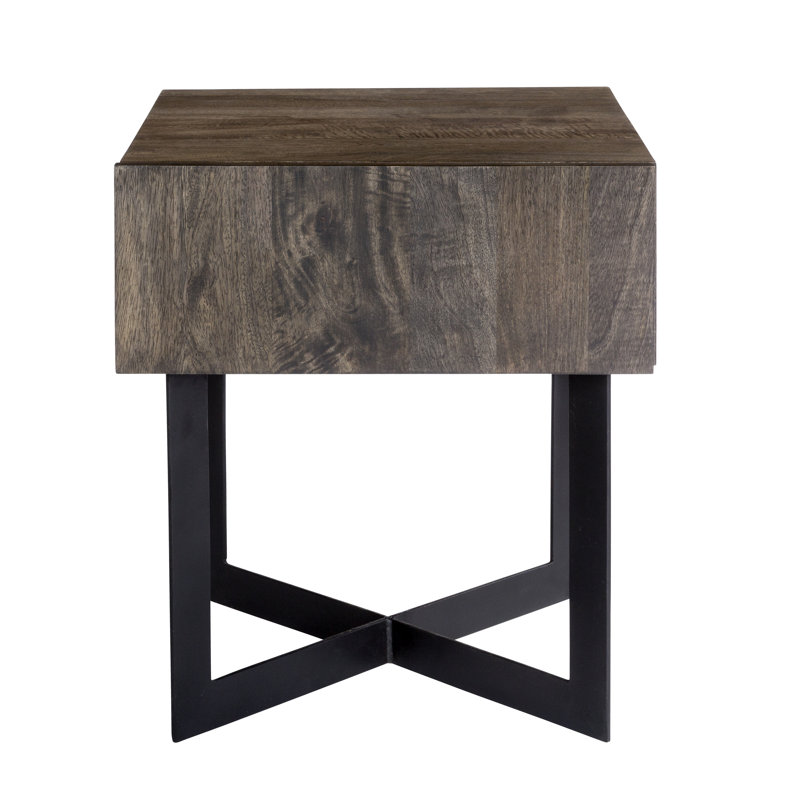 Tiburon Solid Wood End Table, Natural