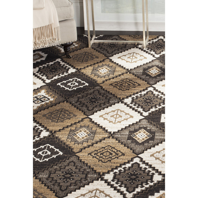 Abinante Performance Geometric Rug, Rectangle 8' x 11'