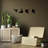 Decorative Metal Wall Accessory Set (4 Pieces) | 100% Metal, Thickness: 0.04 inches | Sizes: 5.1 x 8.7 inches, 7.5 x 7.9 inches, 7.5 x 8.7 inches, 6.7 x 8.7 inches | Elegant Black Finish, Perfect for Home Décor & Modern Interiors