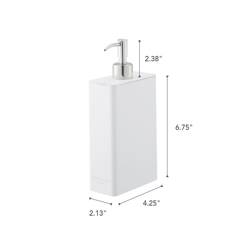 White Rectangular Minimalist Body Soap Dispenser