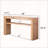 Rustic Solid Wood Console Table with Storage Shelf