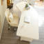 Bureau en bois massif blanc courbé avec 3 tiroirs-762756233-762756235