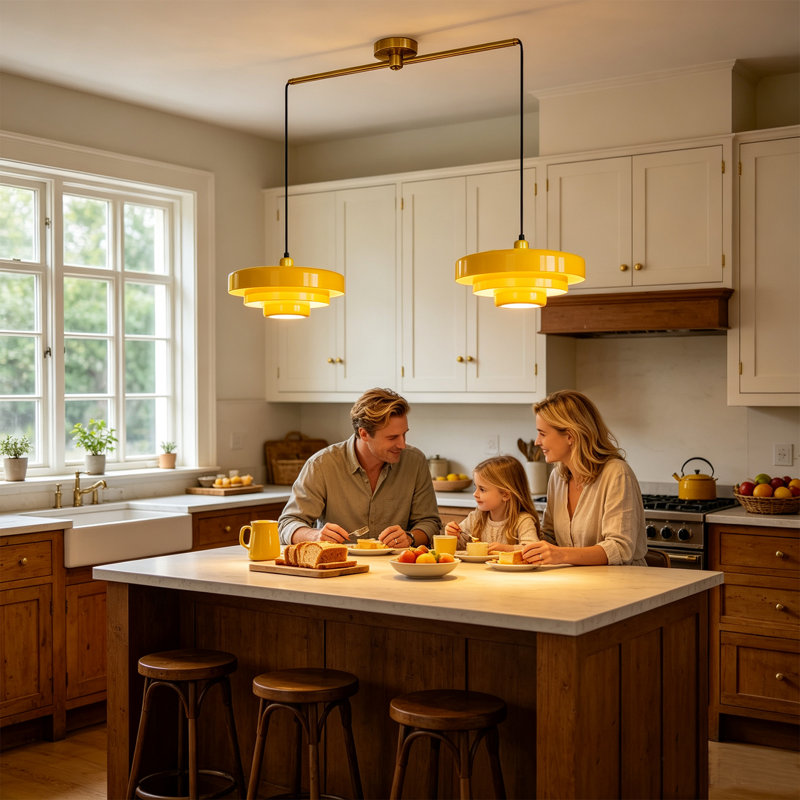Îlot de cuisine Nordic Modern, Yellow