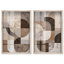 Ordered Earth Duo Shadowbox Print Abstract Boho Art Set by Art Remedy, Black Frame, 10 x 15