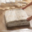 Distressed Modern Abstract Machine Washable Area Rug in Earth Tone Brown for Living Room or Bedroom-117396008