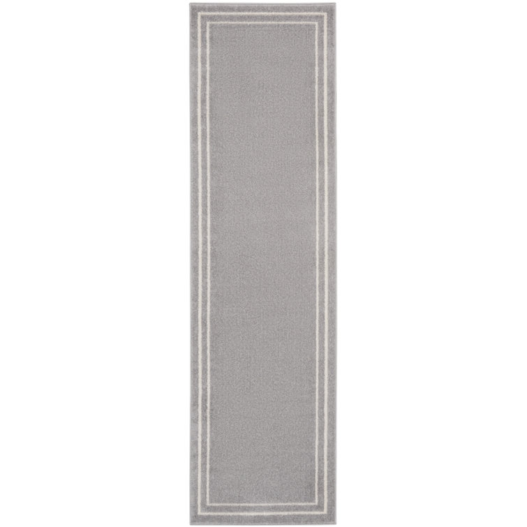 Nourison Essentials Grey Ivory Indoor/Outdoor Area Rug