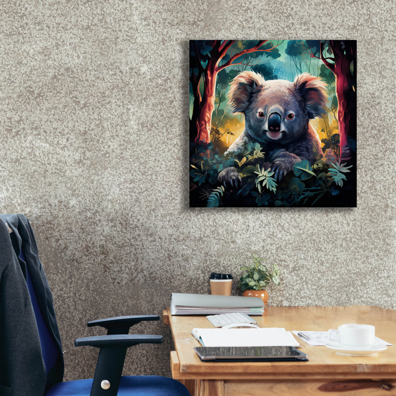 Epic Graffiti 'Koala' by r3darch0n Canvas Wall Art, 26" H x 26" W x 1.5" D
