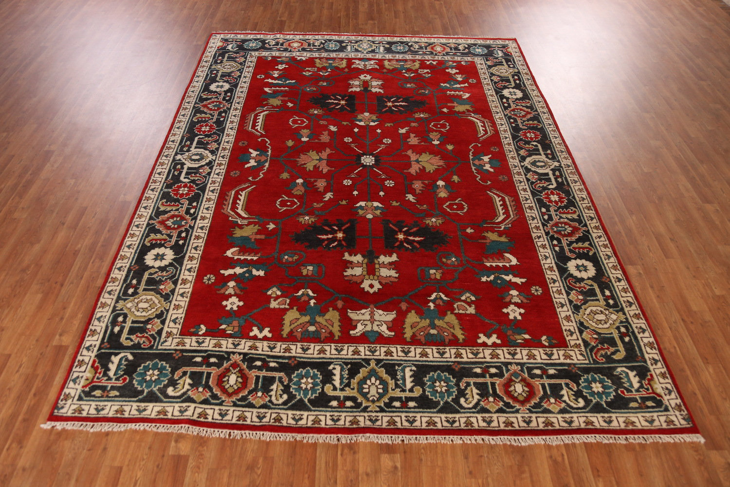 India Rug Red Bloomsbury Market Red Handmade Traditional Indian Area Rug 9x12 | Wayfair