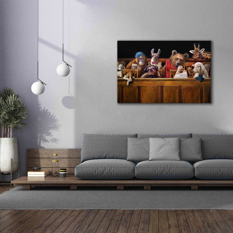 «We The Jury» par Lucia Heffernan, art mural sur toile, H 40 po x l 60 po x P 1,5 po