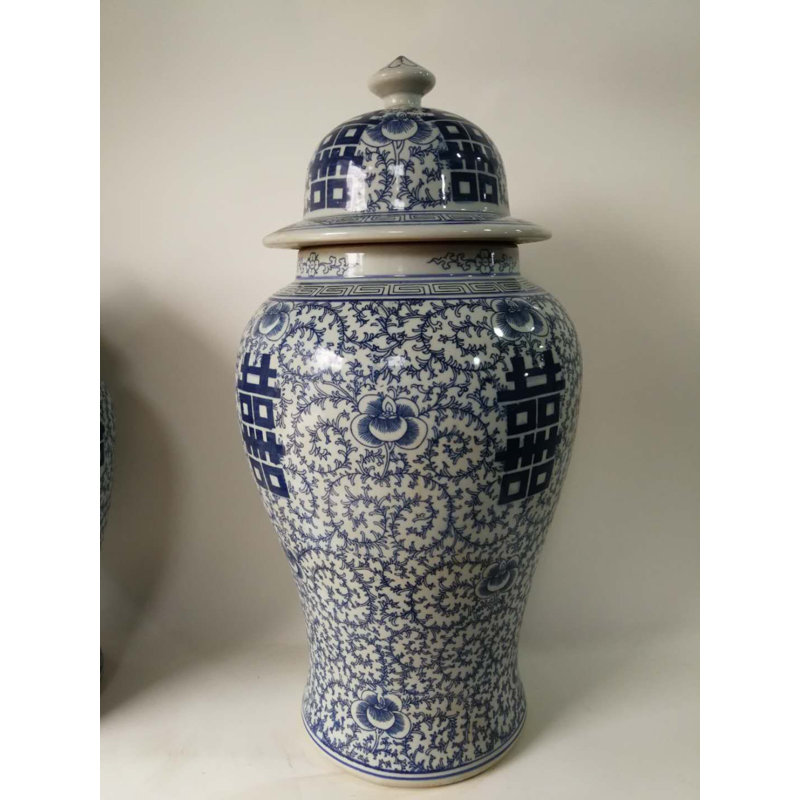 Handmade Ginger Jar, 24" H x 13" W x 13" D