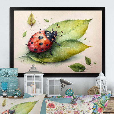 " Ladybug On A Leaf "