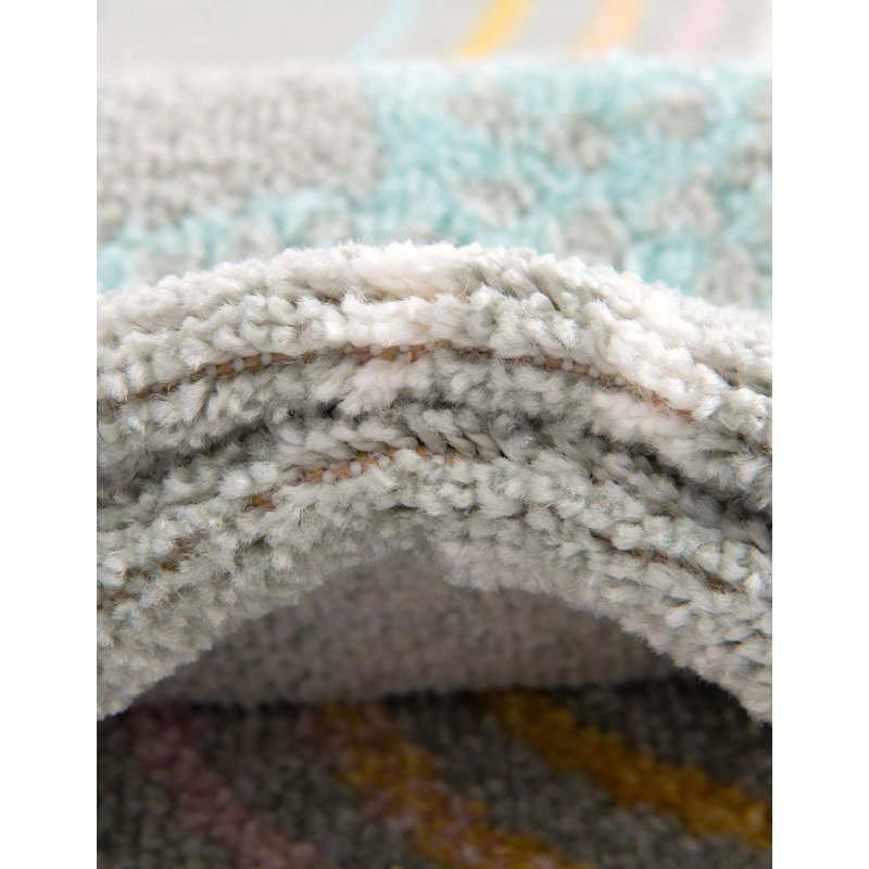 Tapis pour enfant Whimsy, Rond 7 pi 10 po, Gris