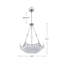  Lustre en cristal 6 lumières Mihrimah