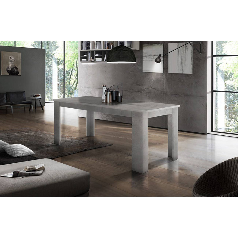 Biggoms Extendable Dining Table, Ash Grey