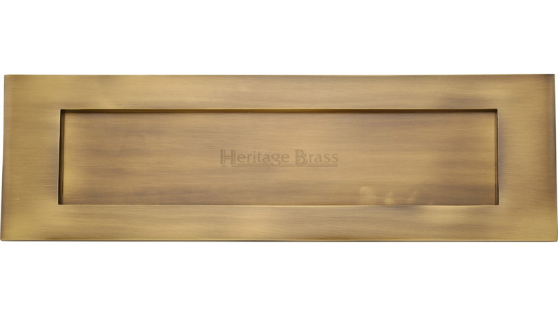 Heritage Brass Heritage Letterplate, 7.6 cm H x 20.3 cm W, Antique Brass
