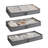 3 Pack Under Bed Storage Containers, Low Profile Underbed Shoes And Clothes Storage Organizer With Sturdy Sidewalls/Bottom-310915681