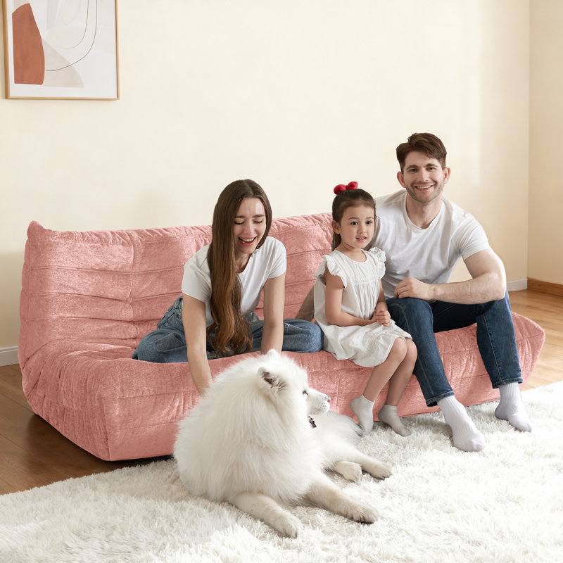 Bean Bag Chair, Giant Bean Bag Chairs For Adults, 3 Seater Fireside Chair, Lazy Large Floor Bean Bag Sofa For Living Room, Bedroom, Dorm, Office