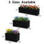 Grand pot de fleurs rectangulaire en métal noir l 16 po x H 10 po Bliss-1152690317